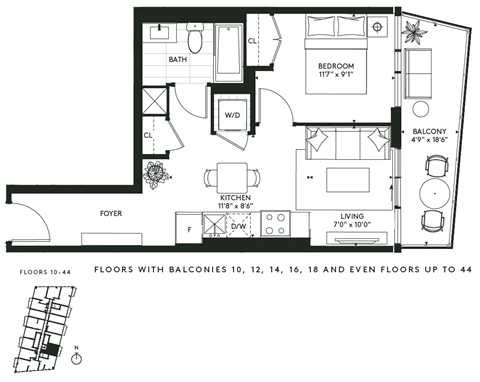 450 Front Street West Studio-3 Beds Apartment for Rent - Photo Gallery 58